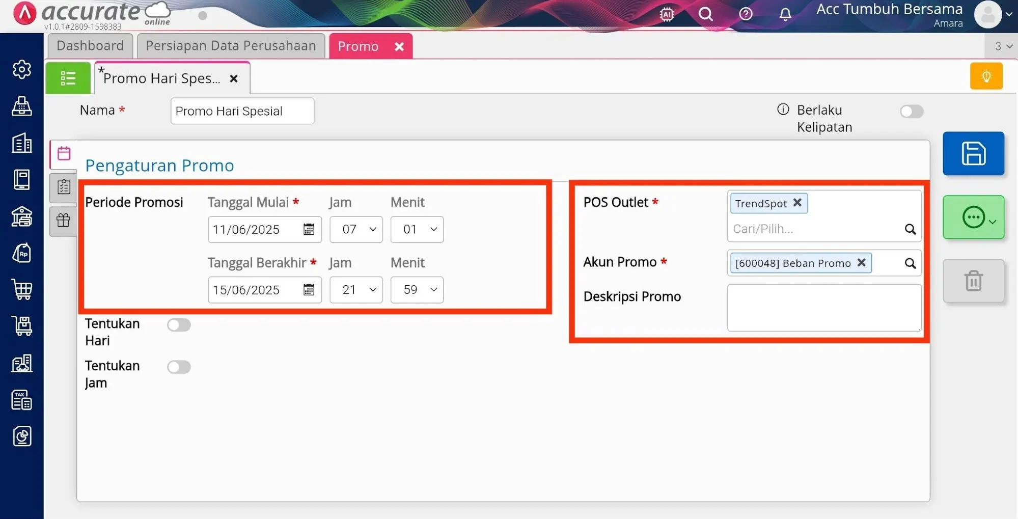 3 Membuat Promo Tebus Murah pada Accurate POS